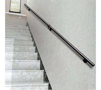 Barra di supporto in metallo, per interni ed esterni, antiscivolo, con staffe, disponibile in lunghezze da 1 a 6 m, ringhiera resistente per scale e balconi