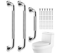 Barra di supporto per doccia | Maniglia supporto da parete | Set di 3 barre di per WC e bagno | per anziani disabili WC corridoio stanza umida piscina ospedale