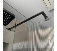 Barra di supporto per porta della doccia Barra Di Supporto Per Porta Doccia, Staffa Braccio Per Pannello In Vetro Senza Telaio In Acciaio Inossidabile(L 80cm/31.4in)