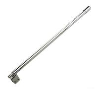Barra di supporto per porta in vetro doccia in acciaio inox cromato, regolabile, 400-600 mm, morsetto fisso per box doccia in vetro da 8-12 mm (piatto)