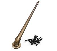 Barra di supporto per scale in bronzo dorato vintage, antiscivolo, per interni ed esterni, in acciaio zincato, ideale per la sicurezza degli anziani e decorazione retrò