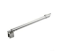 Barra di supporto telescopica per doccia in acciaio inox, supporto per pannello doccia senza cornice (1# (inclinato))