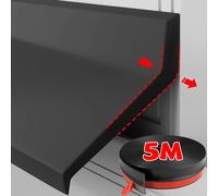 Barra di tenuta impermeabile antivento per finestra in gomma morbida 135 ° Strisce sigillate per deflettore per pioggia d'acqua Striscia sigillante per blocco balcone