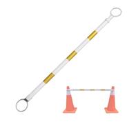 Barra di traffico retrattile in PVC | Confezioni multiple multicolori che contrassegnano i parcheggi dei siti stradali(Yellow and White,16pcs)