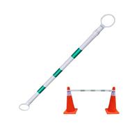 Barra di traffico retrattile in PVC | Confezioni multiple multicolori che contrassegnano i parcheggi dei siti stradali(Green and White,8pcs)