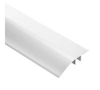 Barra di transizione per pavimenti in lega di alluminio Modanature per davanzale Butt Up per pavimenti in vinile, pavimenti in laminato, nastro di copertura del bordo del pavimento durevole (argento