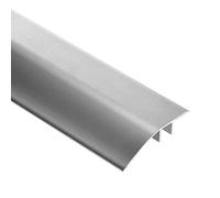 Barra di transizione per pavimenti in lega di alluminio Modanature per davanzale Butt Up per pavimenti in vinile, pavimenti in laminato, nastro di copertura del bordo del pavimento durevole (grijs, L