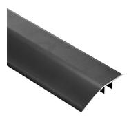 Barra di transizione per pavimenti in lega di alluminio Modanature per davanzale Butt Up per pavimenti in vinile, pavimenti in laminato, nastro di copertura del bordo del pavimento durevole (Schwarz,L