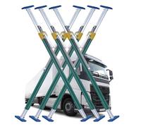 Barra divisoria universale per carico - cricchetto telescopico e antiscivolo per una stabilizzazione sicura del carico in pick-up e rimorchi