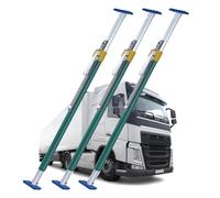 Barra divisoria universale per carico - cricchetto telescopico e antiscivolo per una stabilizzazione sicura del carico in pick-up e rimorchi