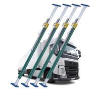 Barra divisoria universale per carico - cricchetto telescopico e antiscivolo per una stabilizzazione sicura del carico in pick-up e rimorchi