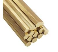 Barra Esagonale In Ottone H59, Diametro 3 Mm 4 Mm 5 Mm 5,5 Mm 6 Mm 7 Mm 8 Mm 9 Mm 10 Mm 500 Mm Aste Esagonali In Ottone Lunghe, 1 Pezzo(10mm)