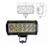 BARRA FARO PROFONDITA' LUCE LED 72 120 240W SUPPORTI 12V SUV AUTO PARAURTI CASA