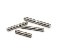 Barra filettata a doppia estremità, 304 A2 SS Barre filettate a doppia estremità Bulloni prigionieri di varie dimensioni Viti senza testa 1-10 pezzi(M4x45 10pcs)