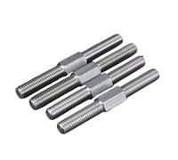Barra filettata a doppia estremità, 304 Stainless Steel Double End Left Right Threaded Rod M4-M16 30-150mm 5 Pcs(M4x40mm,1pcs)