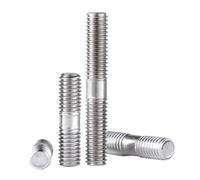 Barra filettata a doppia estremità 304ss M6 M8 M10 | Bullone prigioniero senza testa | Barra filettata doppia for uso industriale e alimentare(70mm-M10 1pcs)
