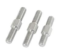 Barra filettata a doppia estremità M4 - Bullone prigioniero con filettatura sinistra e destra 304ss - Barra filettata positiva e negativa for uso industriale(M4x50mm 2pcs)
