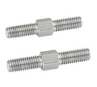 Barra filettata a doppia testa, 304 Stainless Steel Double-Ended Threaded Rods M4-M16 Left Right Thread(M4x50mm 2pcs)