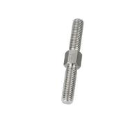 Barra filettata a doppia testa da 1 pezzo, filettatura sinistra e destra M8 M12 M16, barra filettata in acciaio inossidabile a doppia testa L 40 150 mm for uso elettrico(M16 x 60MM)