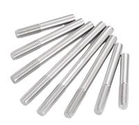 Barra filettata Asta a estremità singola con testa a stelo senza in acciaio inossidabile 304 for mobili(130mm,M6 10PCS)