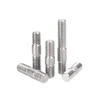 Barra Filettata Bulloni a doppia estremità di lunghezza disuguale in acciaio inossidabile Asta con dente a barra perno a filettatura(25mm,M8-5pcs)