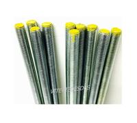 BARRA FILETTATA DA M4 A M45 ACCIAIO RESISTENZA 8.8 ZINCATO PASSO GROSSO 1METRO