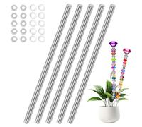 Barra Filettata Filettato Barre 5 Pezzi Asta Filettata in Acciaio Inox per il Settore Chimico, Petrolifero, Elettronico, Macchinari e Altri Campi(M8 x 300mm)