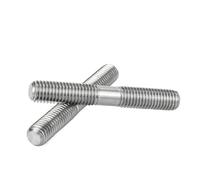 Barra Filettata Vite a doppia testa in titanio puro, asta filettata, due denti(100mm,M6 (5pcs))
