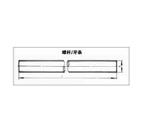 Barra filettata zincata di grado 4.8 M5-M36 mm mm-M16 * 1 m