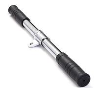Barra for trazioni, barra dritta rotante for attrezzi da palestra, for allenamento bicipiti, attrezzatura for palestra domestica, colore nero e argento