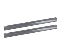 Barra Griglia Nera 33cm Plug-and-Play per facile Barra Griglia(Gray) | ABS termoresistente, installazione per smontare, finitura lucida, protezione griglia, 2 inclusi