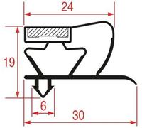 BARRA GUARNIZIONE CELLA FRIGO 2,5mt ARNEG INCOLD CRIOCABIN BOX COLD CON MAGNETE