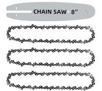 Barra guida e catena per motosega da 20,3 cm, passo LP da 3/8", calibro 127 cm, 33 maglie, barra guida per sega da 20,3 cm e combinazione di catena, ricambio per Greenworks, Sun Joe, Portland, Oregon