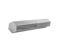 Barra in lega con anima solida, lunghezza 100 mm-1000 mm, distanza di inserimento 8/30/60 mm, barra esagonale in alluminio 6061(100X23MM)