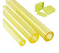 Barra in poliuretano, Asta tonda cava in PU traslucida gialla, lunghezza 500 mm, diametro 16-120 mm, apertura 6-80 mm(120 * 70mm)
