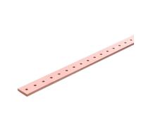 Barra in rame BM forata filettata M6 20x5x1000mm P25 QB2051625