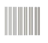 Barra in titanio da 1 a 5 pezzi, lunghezza 100 mm-300 mm, barra tonda in titanio di grado GR2, diametro 2 mm-19 mm(2x250mm 5pcs)