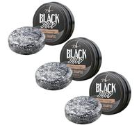 Barra inversa per capelli grigi 3pcs 55g barra di shampoo nero con ingredienti naturali, rinfrescano il cuoio capelluto e ripristina i capelli lucenti