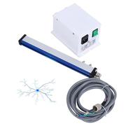 Barra ionizzante antistatica - Asta eliminastatica industriale da 600 mm con alimentatore ad alta tensione per la rimozione della polvere da schermi piatti.