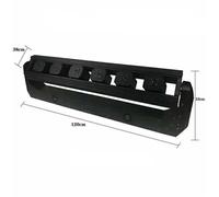 Barra Laser Light LED 6x10W motorizzata con Luce BLU