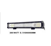 BARRA LED 288 WATT 28800 LUMEN 12v 220v Completa Di Staffe Fissaggio