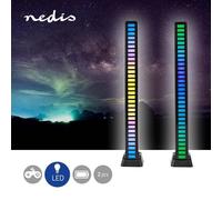 Barra Led da Gaming - A tempo di musica - v meter ricaricabile - 2 pezzi