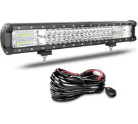 Barra Led Fuoristrada 51Cm 288W Barra Luce a Led Con Cablaggio 12V 24V Combinata