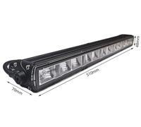 Barra Led Fuoristrada Slim 60W 12V 24V 20 51cm Luce di Profondità Con