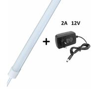 Barra led sottopensile 1mt in alluminio 12V 10W 120 led luce calda fredda natur. [EEK: E]