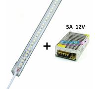 Barra led sottopensile 1mt in alluminio 12V 10W 120 led luce calda fredda natur. [EEK: E]