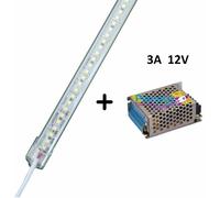 Barra led sottopensile 1mt in alluminio 12V 10W 120 led luce calda fredda natur. [EEK: E]
