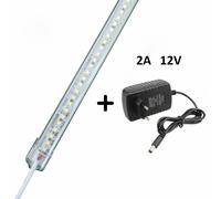 Barra led sottopensile 1mt in alluminio 12V 10W 120 led luce calda fredda natur. [EEK: E]