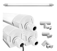 Barra LED Tubolare 50W 36W Neon Impermeabile IP65 Prolungabile Soffitto Parete [EEK: A]
