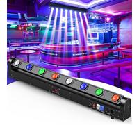 Barra Luce Dj Moving Head, Luce Da Palco 3in1 Beam Strobe Con Controllo Dmx E Suono, 80w 8 Led Beam Rgbw Moving Head Light, Illuminazione Da Palco Per Feste, Disco, Matrimonio, Bar E Ktv